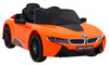 BMW I8 Lift Auto na akumulator Pomarańczowy + Pilot + Wolny Start + 3-pkt pasy + MP3 USB + LED