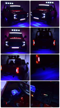 AUTO NA AKUMULATOR ORYGINALNY FORD SUPER DUTY 4X4,24V,LAKIER WALIZKA, PRZESUWANE SIEDZENIE/SX2088