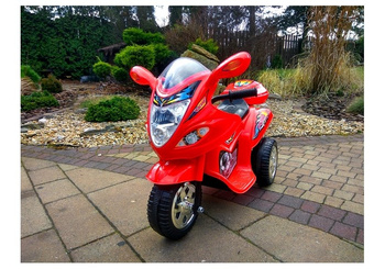 Motorek Trójkołowy BJX-088 elektryczny dla najmłodszych Czerwony + Dźwięki + Światła