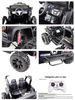 JEEP NA AKUMULATOR BROTHERS , WSPOMAGANIE KIEROWNICY, MIĘKKIE KOŁA, MIĘKKIE SIEDZENIE 24V - 400W/JEEP-JC-666