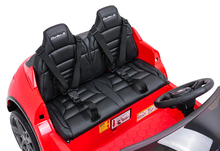 Pojazd Porsche Taycan Turbo S Czerwony