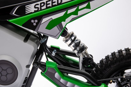 REWELACYJNY  MOTOR CROSSOWY SPEED   POMPOWANE KOŁA, STALOWA RAMA 36V/A9901
