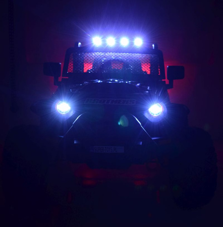 JEEP NA AKUMULATOR BROTHERS , WSPOMAGANIE KIEROWNICY, MIĘKKIE KOŁA, MIĘKKIE SIEDZENIE 24V - 400W/JEEP-JC-666