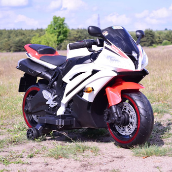 WIELKI MOTOR NA AKUMULATOR  -  GAZ W MANETCE, HAMULEC, ŚWIECĄCE KOŁA - SUPER JAKOSĆ/SD-R6