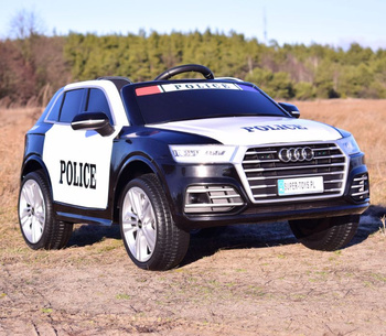 AUDI Q5 POLICJA , MIĘKKIE KOŁA, MIĘKKIE SIEDZENIE, RADIO FM, BLUETOOTH -  PEŁNA OPCJA/S305