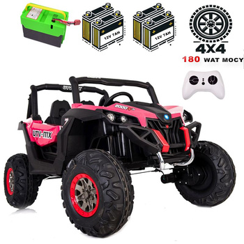 MEGA AUTO BUGGI 4X4 , PANEL , MIĘKKIE KOŁA EVA, MIĘKKIE SIEDZENIE FULL OPCJA 2X 12V/XMX603