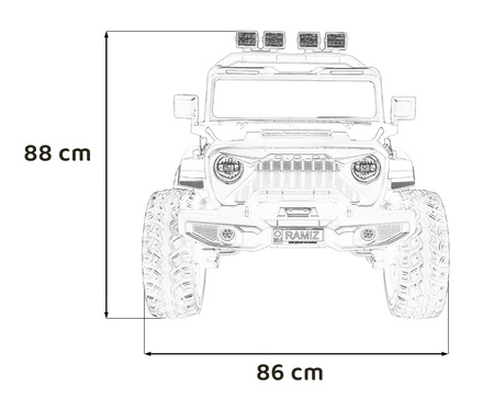 Pojazd Extreme Sport 4x4 Zmienna Wielkość Różowy