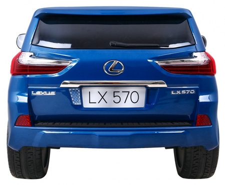 Lexus LX570 Lakierowane Autko dla 2 dzieci Niebieski  SUV + Pilot
