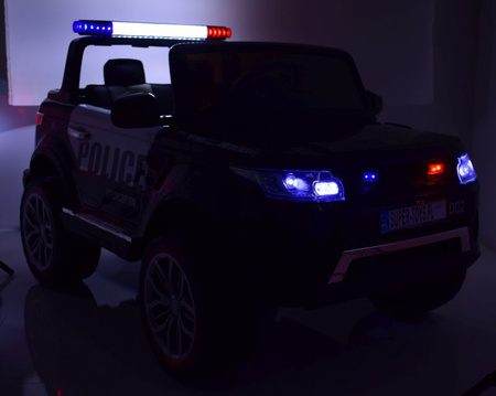 JEEP POLICJA 4X4 Z  AMORTYZATORAMI, PILOT,  REDUKTOR/ XMX-601-1