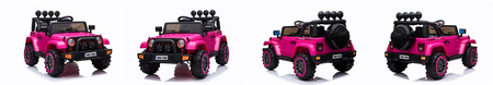 MEGA JEEP  FULLTIME, NAPĘD 4X4,  1X12V ,WOLNY START/ MIĘKKIE KOŁA,  FUNKCJA BUJANIAEXCLUSIVE/7588