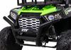 Buggy UTV Terenówka dla dzieci Zielony + Pilot + Bagażnik + Wolny Start + EVA + MP3 LED