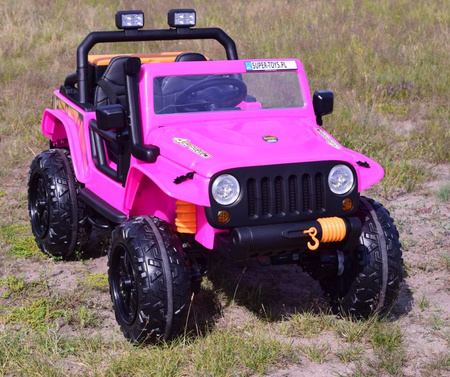 MEGA JEEP 4 SPEED  DLA DZIECKA I DLA RODZICA  4x4, DO 100 kg - STEROWANIE TELEFONEM, WALIZKA - HIT/XB1118