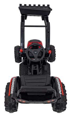 Koparka Traktor na akumulator dla dzieci Czerwony + Ruchome Ramię Łyżka + Pilot + Wolny Start + Radio FM + LED