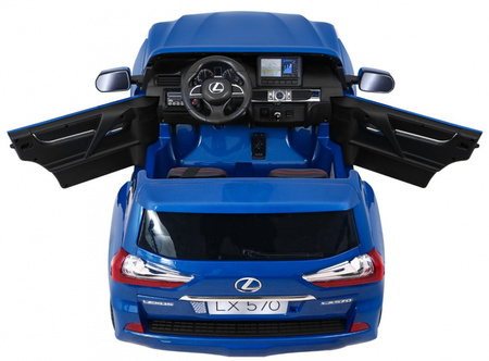 Lexus LX570 Lakierowane Autko dla 2 dzieci Niebieski  SUV + Pilot