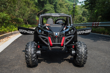 Buggy SuperStar dla dzieci Czarny + Napęd 4x4 + Pilot + Bagażnik + MP3 LED + Blokada drzwi