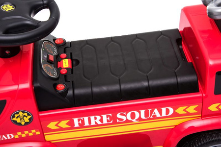 JEŹDZIK NA AKUMULATOR STRAŻ POŻARNA Z DRABINĄ I BAŃKAMI/GTS-6688-B