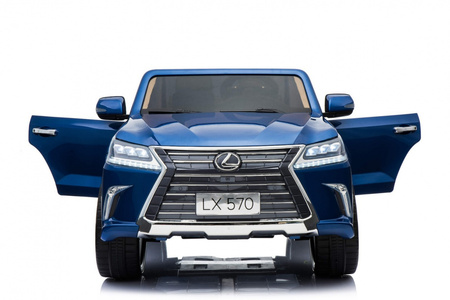 Lexus LX570 Lakierowane Autko dla 2 dzieci Niebieski  SUV + Pilot