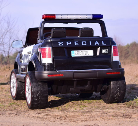 JEEP POLICJA 4X4 Z  AMORTYZATORAMI, PILOT,  REDUKTOR/ XMX-601-1