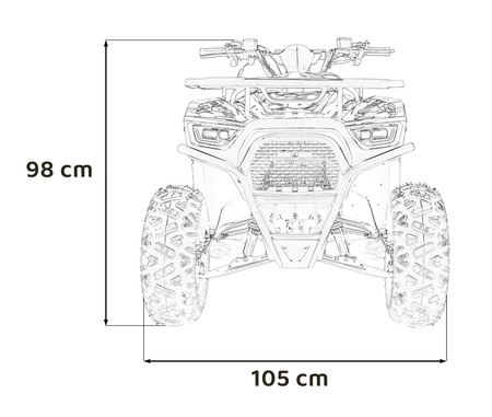Pojazd Quad Spalinowy 125CC DISCOVERER Pomarańczowy