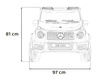 Pojazd Mercedes Benz G63 AMG XXL STRONG MP4 Czarny