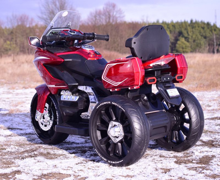 MEGA MOTOR  TURYSTYCZNY  NA AKUMULATOR  LAKIER, ŚWIATŁA/ HLW1688