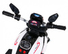 Motorek Fast Tourist na akumulator dla dzieci Biały + Audio + Światła + Ekoskóra