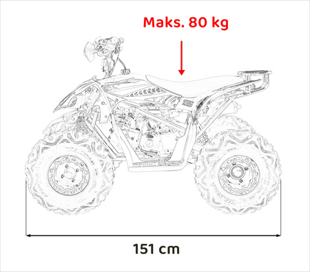 Pojazd Quad Spalinowy DESERT STORM Pomarańczowy