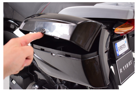NAJWIĘKSZY SUPER SZYBKI MOTOR  ŚCIGACZ POLICYJNY 118, MIĘKKIE KOŁA, MIĘKKIE SIEDZENIE, GAZ W RĄCZCE, HAMULEC /HZB118
