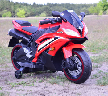 WIELKI MOTOR NA AKUMULATOR  -  GAZ W MANETCE, HAMULEC, ŚWIECĄCE KOŁA - SUPER JAKOSĆ/SD-R6