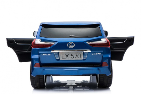 Lexus LX570 Lakierowane Autko dla 2 dzieci Niebieski  SUV + Pilot