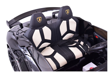LICENCJONOWANY LAMBORGHINI AVENTADOR SVJ DLA 2 DZIECI FUNKCJA DRIFTU - LAKIER SUPER JAKOŚĆ, MIĘKKIE SIEDZENIE, MIĘKKIE KOŁA/SX2028