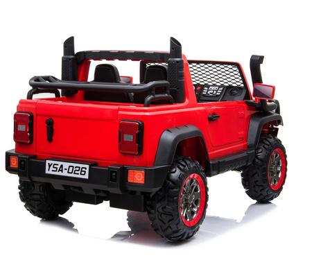 MEGA DZIP 4X4, MIĘKKIE KOŁA EVA, MIĘKKIE SIEDZENIE, PANEL, FULL OPCJA /YSA026