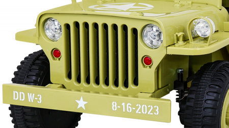 Autko Wojskowe Retro dla dzieci Beżowy + Napęd 4x4