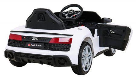 Audi R8 LIFT Samochodzik na akumulator Biały + Pilot