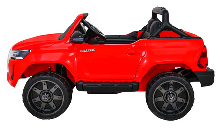 Toyota Hilux na akumulator dla dzieci Czerwony Pickup + Napęd 4x4 + Pilot