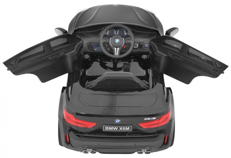 BMW X6M Elektryczne Autko dla dzieci - Czarny SUV + Pilot