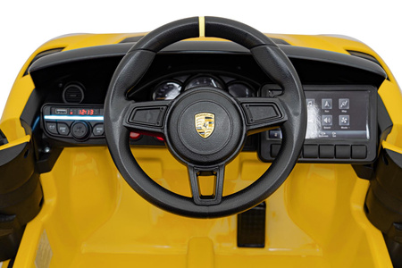 Pojazd Porsche Spyder RS 718 Żółty samochód sportowy