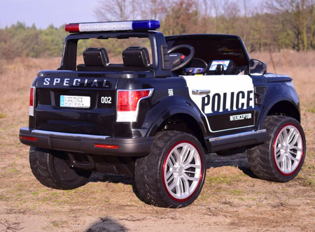 JEEP POLICJA 4X4 Z  AMORTYZATORAMI, PILOT,  REDUKTOR/ XMX-601-1