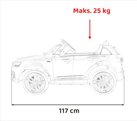 Pojazd Audi Q7 NEW LIFT - Czerwony SUV