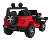 Jeep Wrangler Rubicon na akumulator dla dzieci Czerwony + Pilot + Radio MP3 LED + Koła EVA