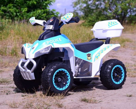 QUAD NA AKUMULATOR POLICJA  Z KUFERKIEM - SUPER JAKOŚĆ/GTS-1188A