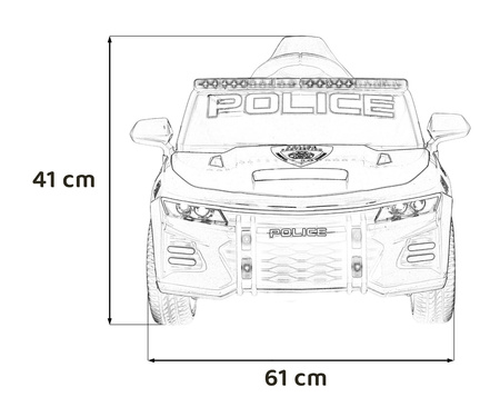 Pojazd Policja 911 Agency Czarny