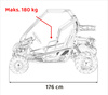 Pojazd BUGGY Spalinowy LUCKY SEVEN Pomarańczowy