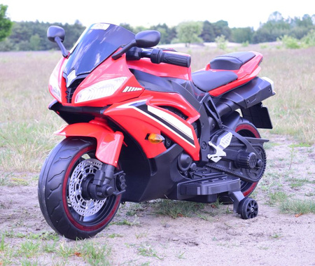 WIELKI MOTOR NA AKUMULATOR  -  GAZ W MANETCE, HAMULEC, ŚWIECĄCE KOŁA - SUPER JAKOSĆ/SD-R6