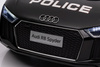 Audi R8 Policja na akumulator dla dzieci + Pilot + EVA + Wolny Start + MP3 LED