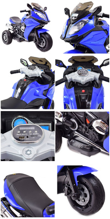 WIELKI  MOTOR ŚCIGACZ, MIĘKKIE KOŁA EVA, MIĘKKIE SIEDZENIE STRONG 2 EXCLUSIVE/NEL-1300