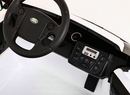 Land Rover Discovery Autko elektryczne dla dzieci Biały SUV + Pilot
