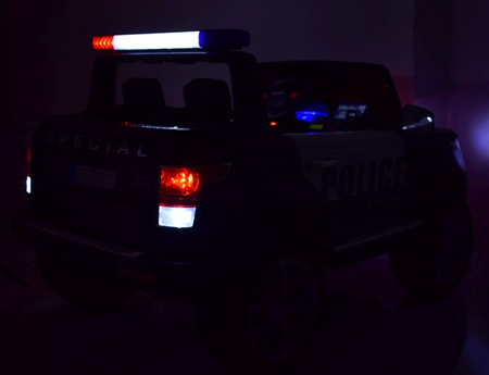 JEEP POLICJA 4X4 Z  AMORTYZATORAMI, PILOT,  REDUKTOR/ XMX-601-1
