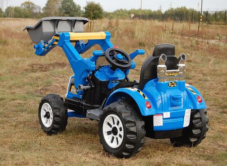 MOCNY TRAKTOR Z ŁYŻKĄ KINGDOM 12V  DWIE PRĘDKOŚCI/JS328A