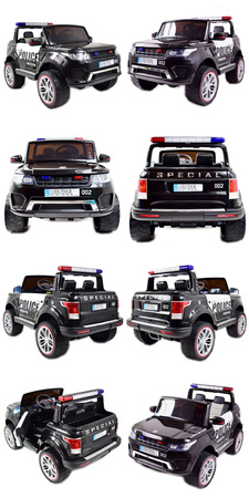 JEEP POLICJA 4X4 Z  AMORTYZATORAMI, PILOT,  REDUKTOR/ XMX-601-1